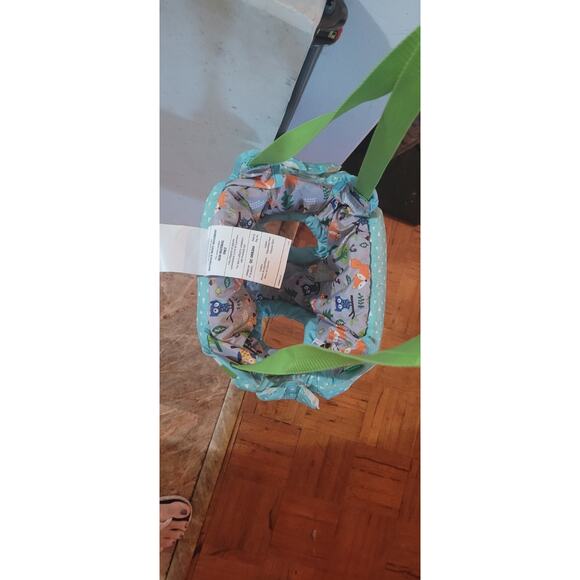 Evenflo Doorway Jumper Green Owls Baby Jumper Bouncer Hang Exerciser Shower Gift - Picture 3 of 15